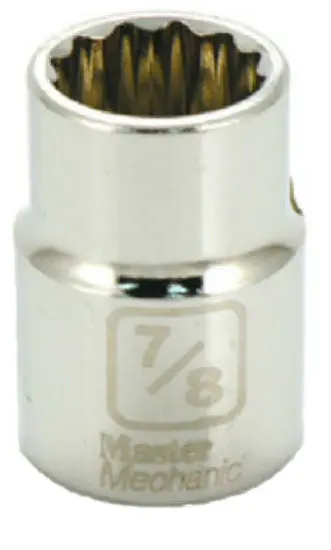 Master Mechanic 351445 12-Point Socket 3/4 Drive 1-1/16 Inch Heavy Duty Use