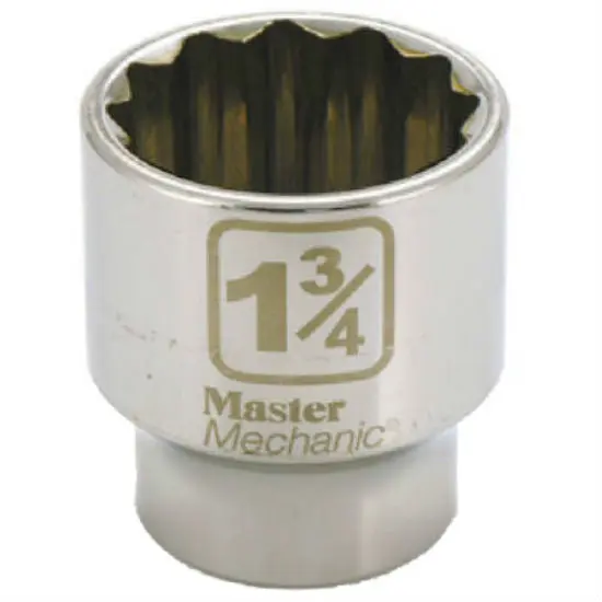 Master Mechanic 362764 12-Point Socket 1-3/4 Inch Professional Grade Tool