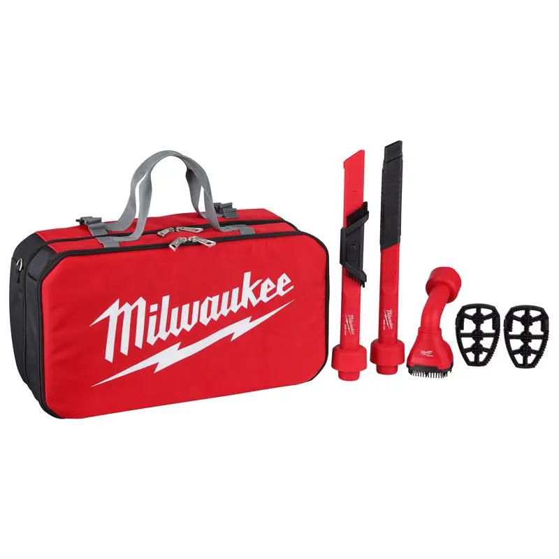 Milwaukee AIR-TIP 1-1/4 . to 2-1/2 . Automotive Kit Crevice Tools Utility Nozzle and Bag