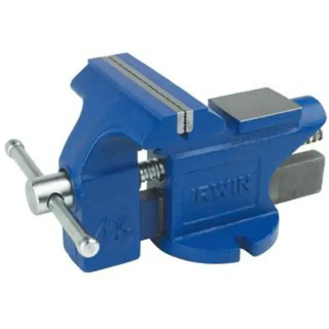 Irwin 2026303 Bench Vise Fused Steel Handle 4-1/2 Inch Heavy Duty Work