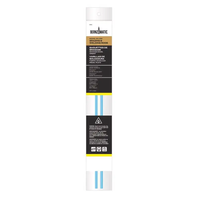 Bernzomatic 1/5 . D X 12 . L Bronze Brazing/Welding Rods - 4 Pack Brazing Supplies