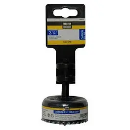 2.25-Inch Carbon Hole Saw High Speed Steel Construction Precise Cuts Master Mechanic