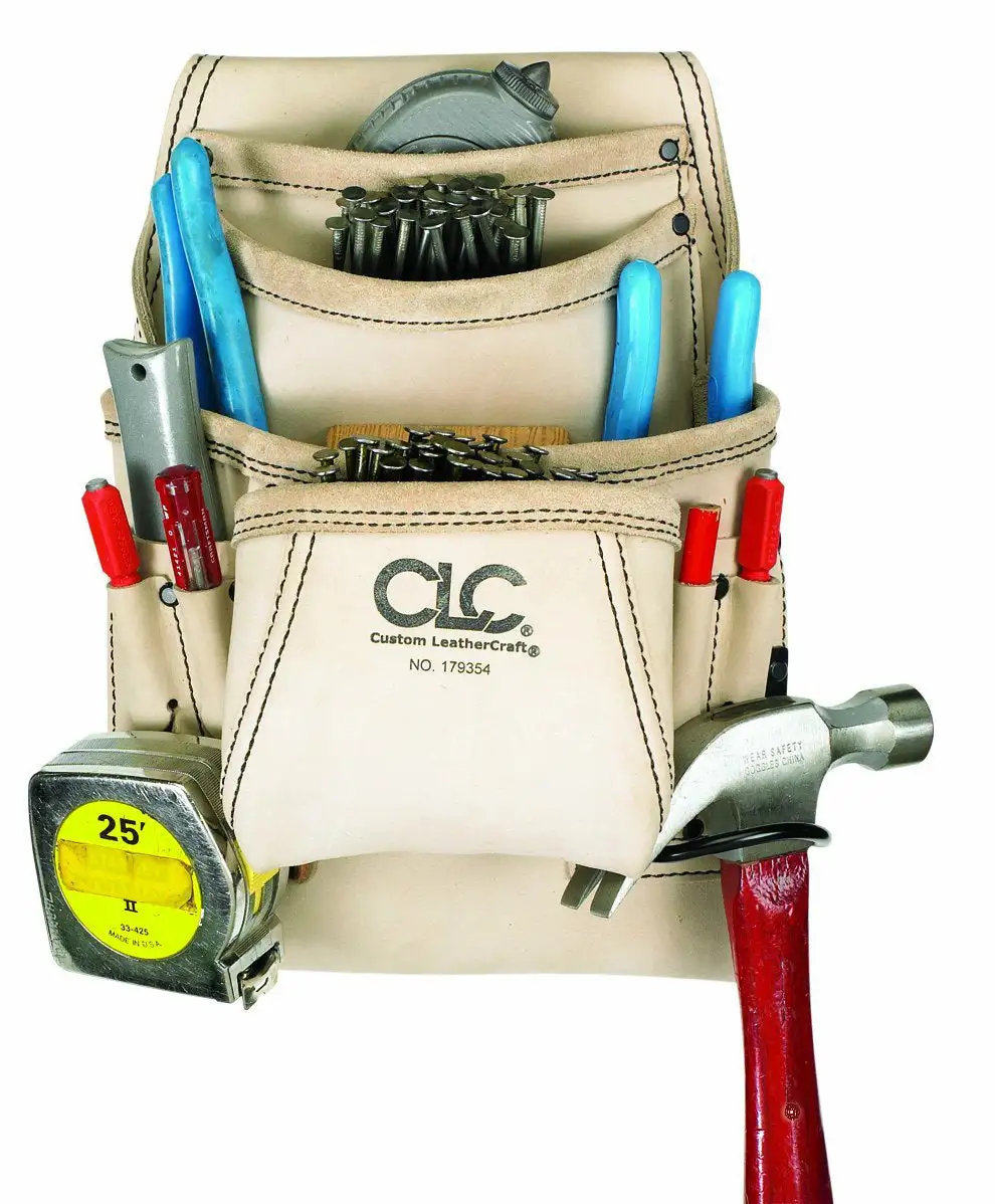 CLC 179354 Carpenter's Nail and Tool Bag 10 Pockets