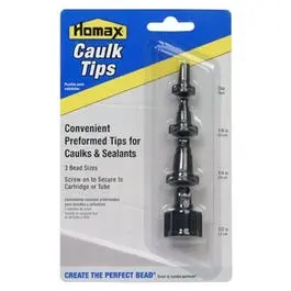 Caulk Tip and Cap Set Precise Caulking Application Various