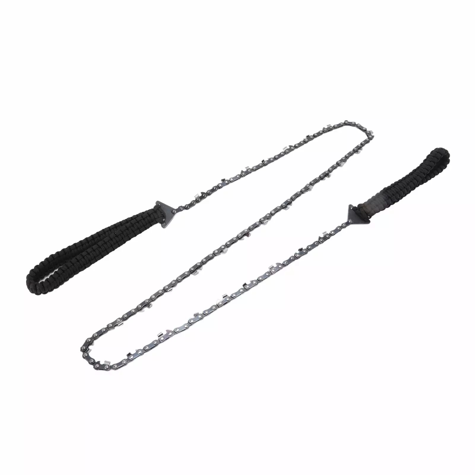 64 Links 31 Cutter 3/8 48 Inch High Reach Tree Limb Hand Rope Chain Saw Black Paracord HFDR