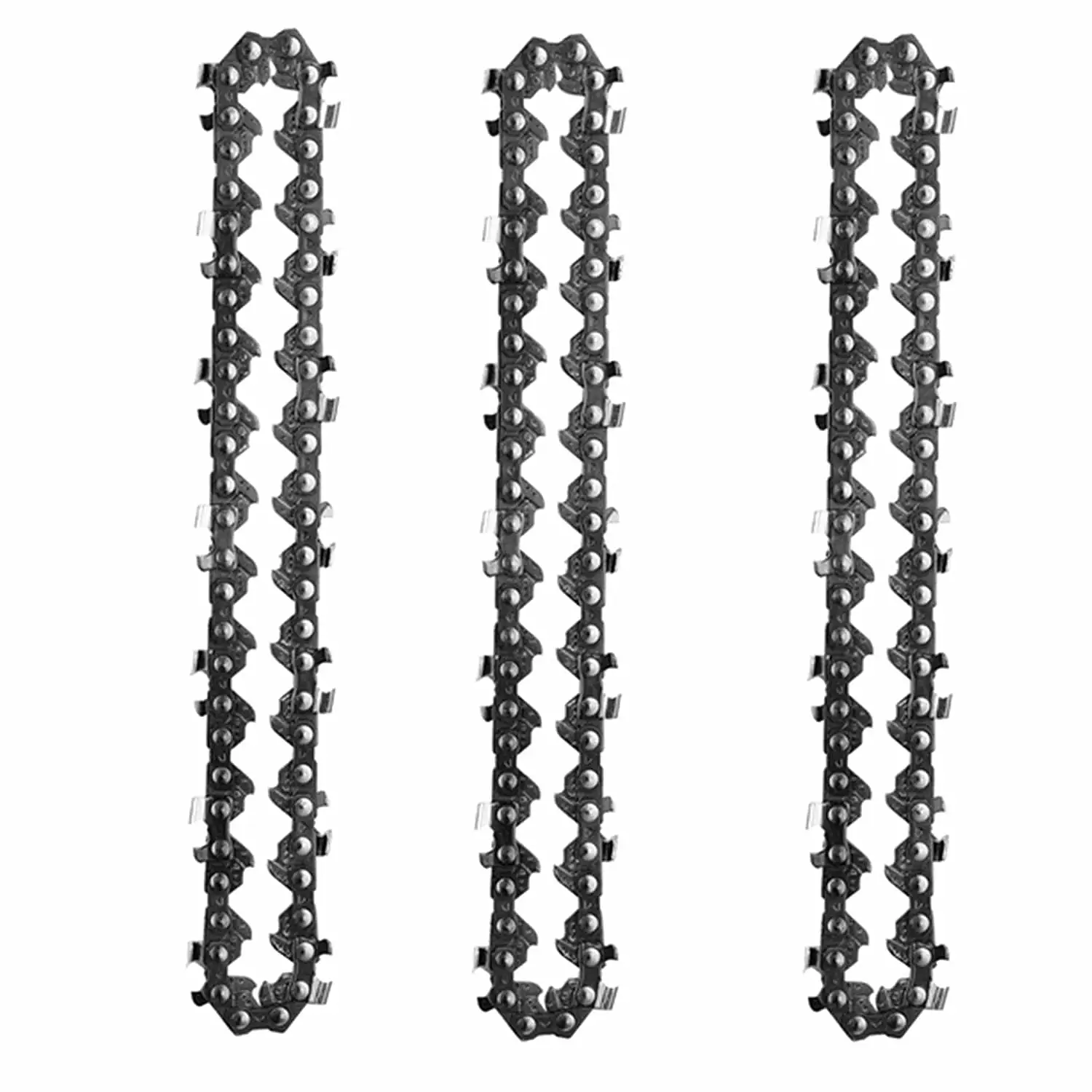 3 Pieces 4 Inch Mini Cordless Electric Chainsaw Chain Saw Chain Cutting Wood Tree Branches Pruning Yard Gardening .Superma...
