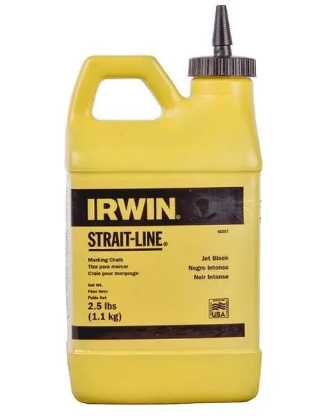 Strait-Line 65207 Jet Black Permanent Marking Chalk 2.5 Lb Construction