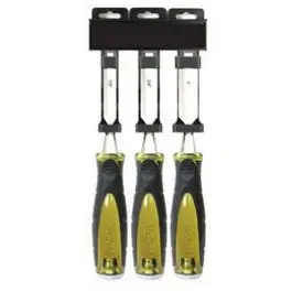 3-Piece Professional Wood Chisel Set - High Carbon Steel Woodworking Chisels Sheffield
