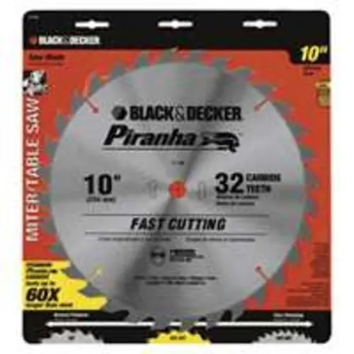 Black & Decker 77-740 Piranha Saw Blades 10 Inch 32 Teeth Rough Cuts Black u0026 Decker