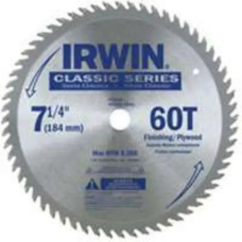 Irwin 15530 Circular Saw Blades 60 Teeth 7-1/4 Inch Wood Cutting Blade