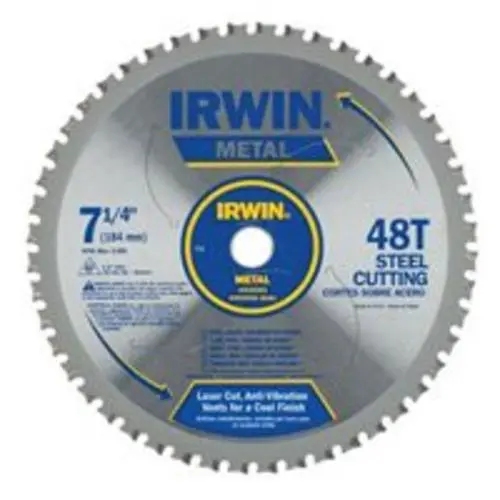 Irwin 4935555 Circular Saw Blade 7-1/4 Inch x 48 Teeth Wood Cutting