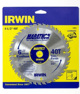 Irwin Tools 14023 Marathon Cordless Circular Saw Blade 6-1/2 Inch 40T