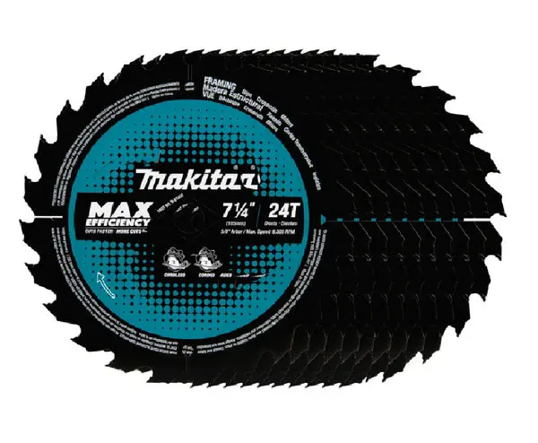 Makita B-61656-10 Max Efficiency Circular Saw Blade 7-1/4 Inch Wood Cutting