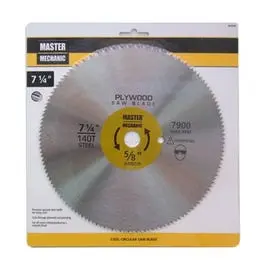 7.25-Inch 140-Tooth Plywood Paneling Saw Blade Master Mechanic