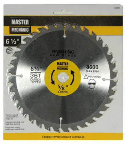 Master Mechanic 440859 Circular Saw Blade 6-1/2 Inch 36 Teeth