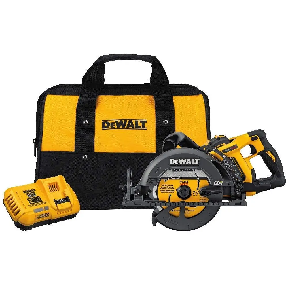 DeWalt DCS577X1 FLEXVOLT 60V Cordless Worm Drive Saw 9.0Ah Battery Kit