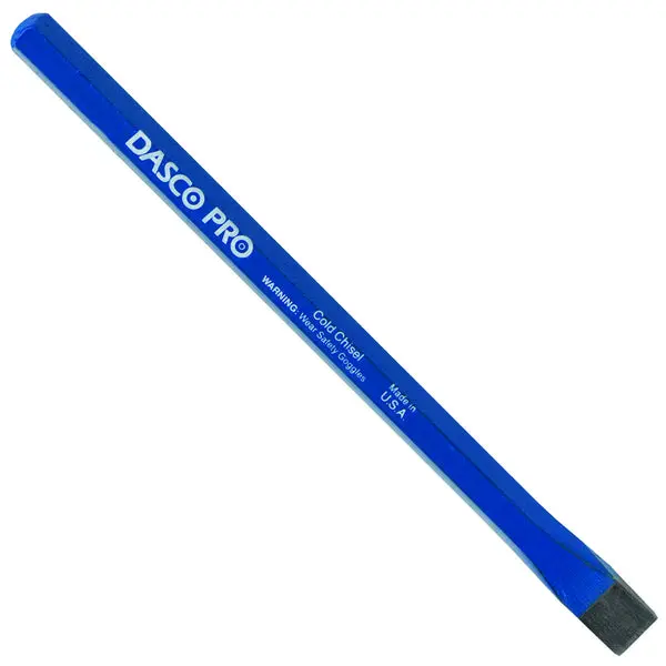 Dasco Pro 413-0 High Carbon Steel Cold Chisel 7/8 Inch x 7-1/2 Inch Professional Metalwork