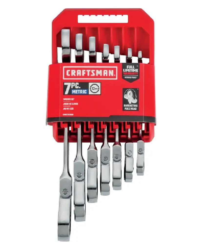 Craftsman CMMT87010 Flex Head Combination Wrench Set