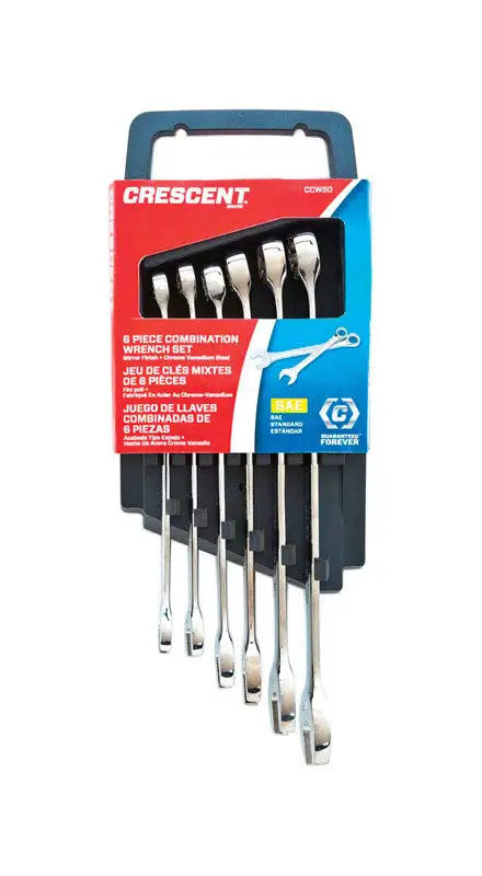 Crescent 12 Point Metric Combination Wrench Set 6 Piece 9.5 Inch Professional Grade