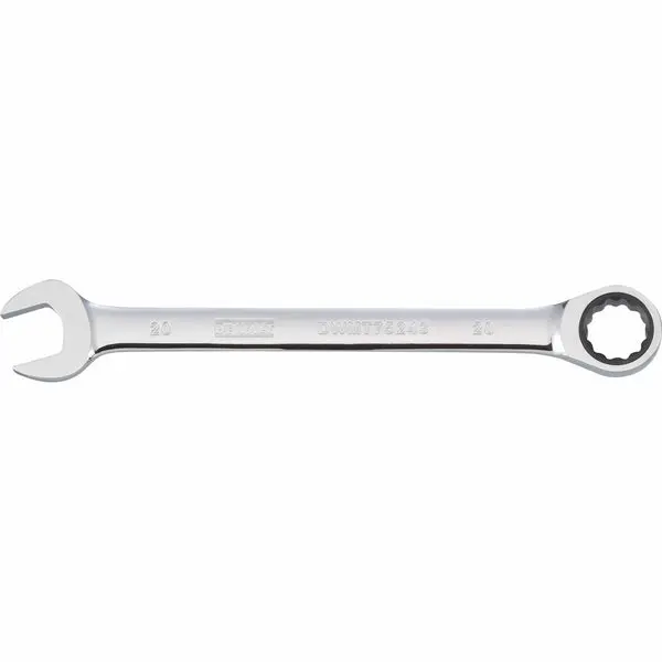 DeWalt DWMT75243OSP 20 mm Metric Ratcheting Combination Wrench Polished Chrome