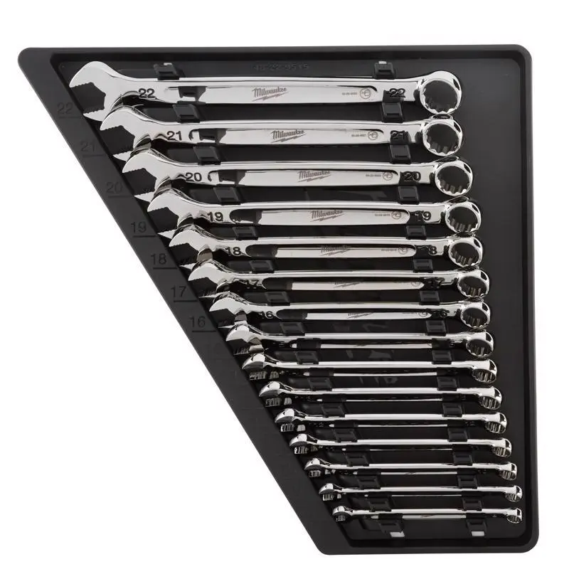 Milwaukee Max Bite Metric Combination Wrench Set 15 Piece Professional Tool Kit