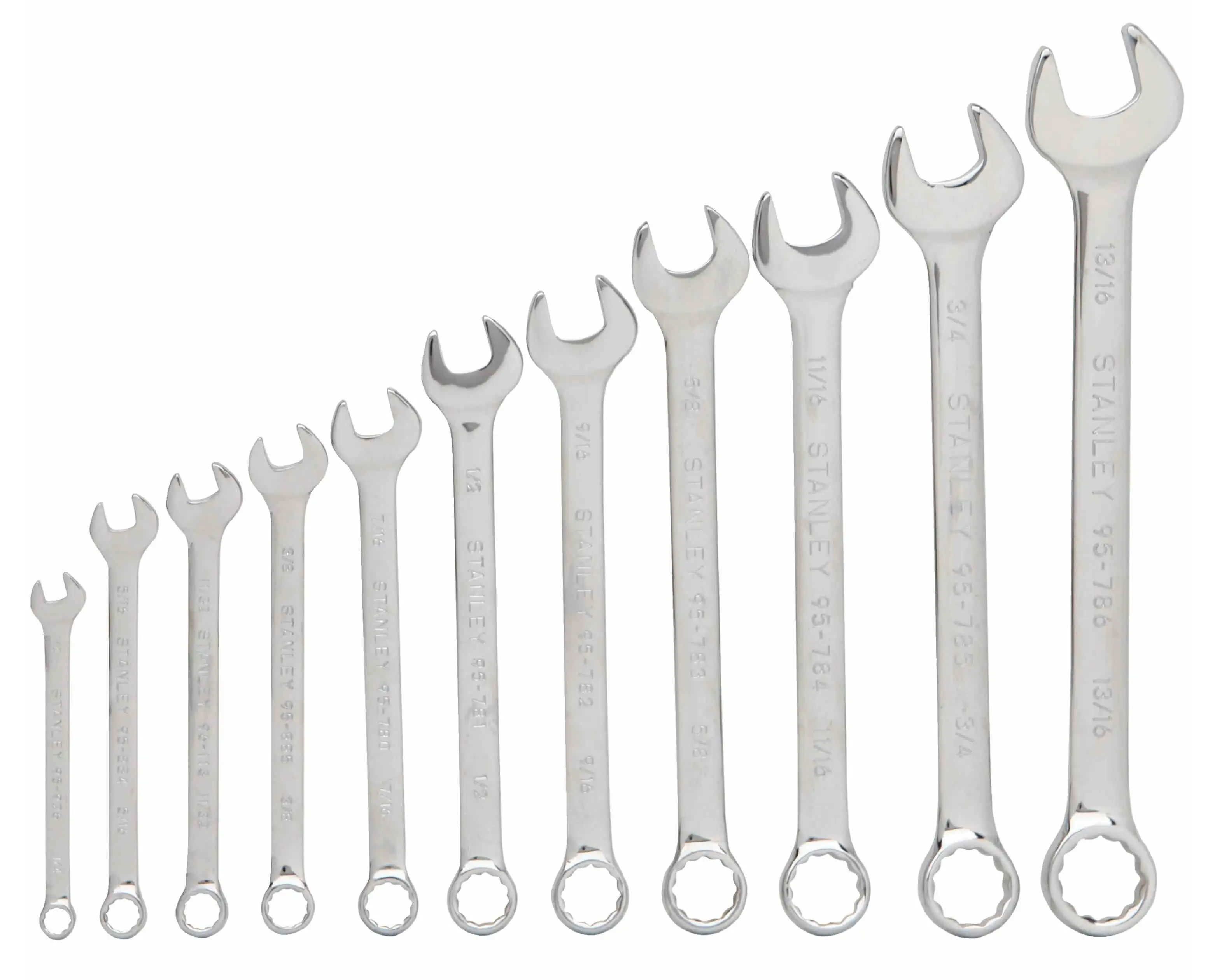 Stanley 94-385W Combination Wrench Set SAE 11 Piece
