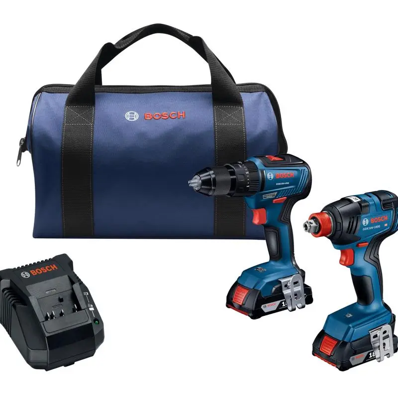 Bosch 18V Cordless Brushless 2 Tool Combo Kit Drill and Impact Driver