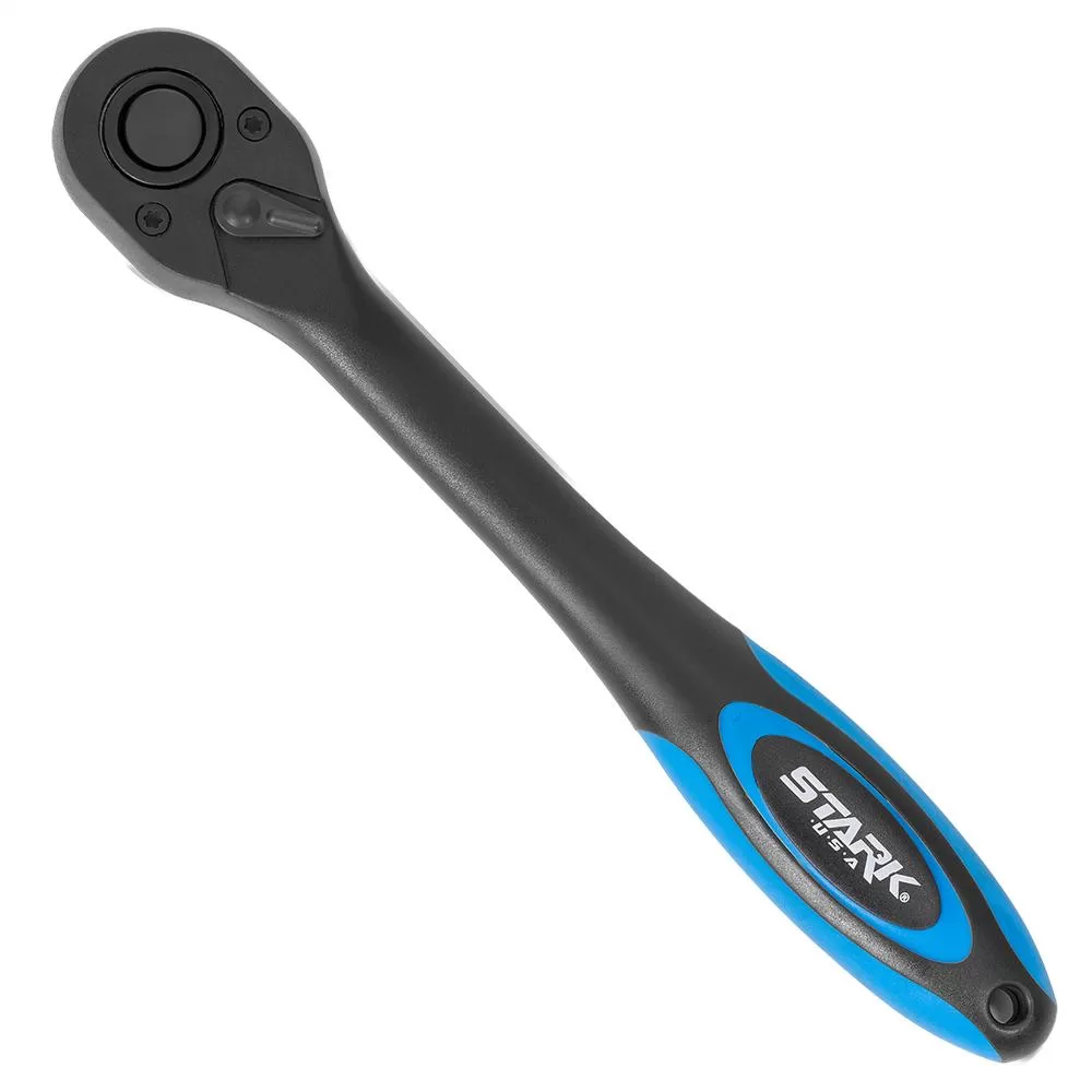 Stark 1/2 . Drive 72-Tooth Quick Release Composite Ratchet Socket Wrench Blue/Black