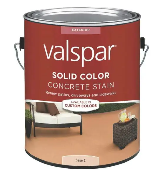 Valspar 1082322 Solid Color Exterior Concrete Stain Base 2 Gallon