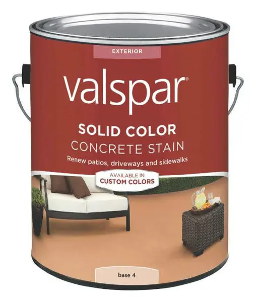Valspar 1082324 Solid Color Exterior Concrete Stain Base 4 Gallon