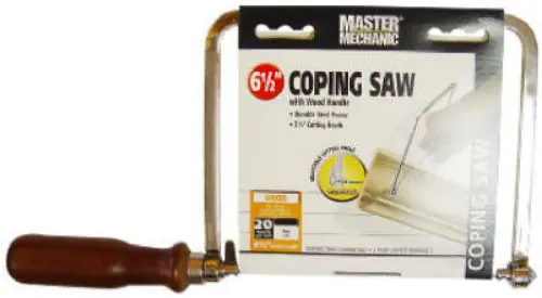 Master Mechanic 602575 Wood Grip Hand Coping Saw 6-1/2" 20 TPI Carpentry Tool