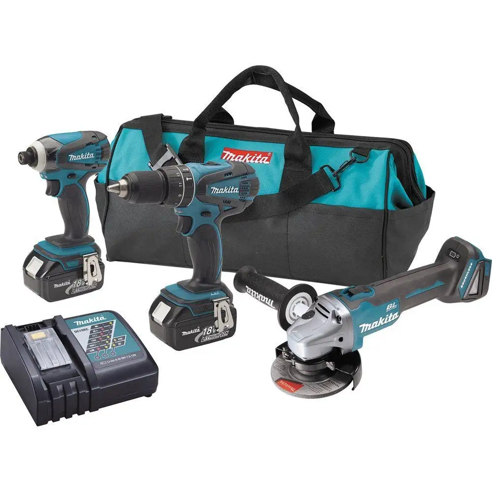 Cordless Square Drive Impact Wrench Kit Heavy Duty Fastening Jobs Makita