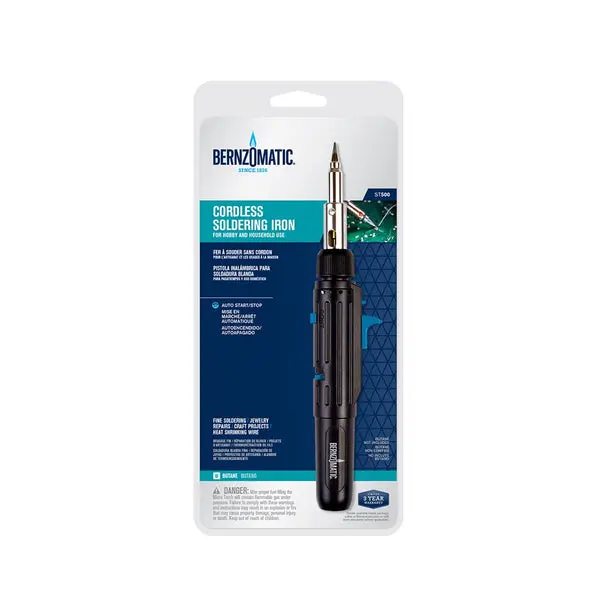 Bernzomatic ST500 Cordless Soldering Iron Black DIY and Repairs