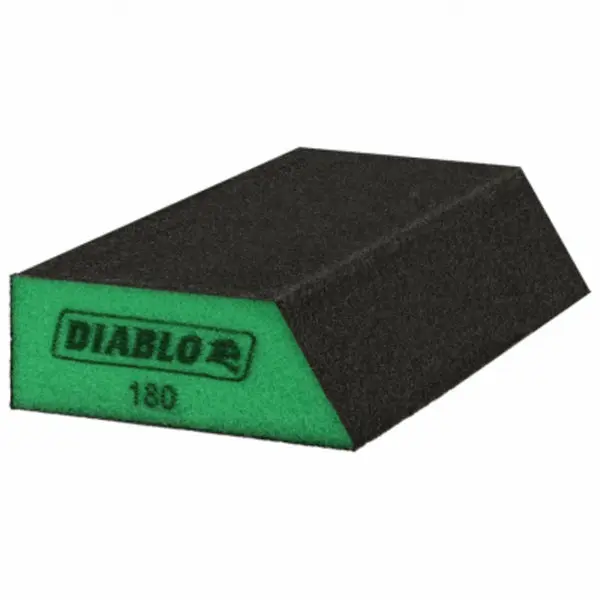 Diablo DFBLANGSFN04G Corner Contact Sanding Sponge 180 Grit Tight Spaces and Edges