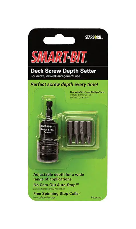 Starborn Smart-Bit #8 Stainless Steel Pre-Drilling and Countersinking Tool 4 pc Set