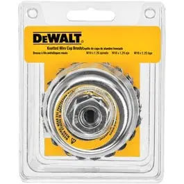 4-Inch Knotted Cup Brush Rust Removal and Surface Cleaning Dewalt