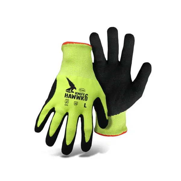 Boss 7007NL Cut Resistant Palm Dip Gloves Green