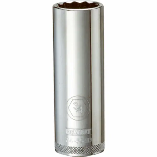 DeWalt DWMT74554OSP Chrome Vanadium Deep Socket 1/2" Drive 3/4 Inch