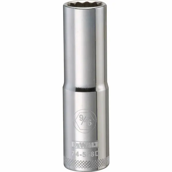 DeWalt DWMT74558OSP Chrome Vanadium Deep Socket 1/2" Drive 9/16 Inch