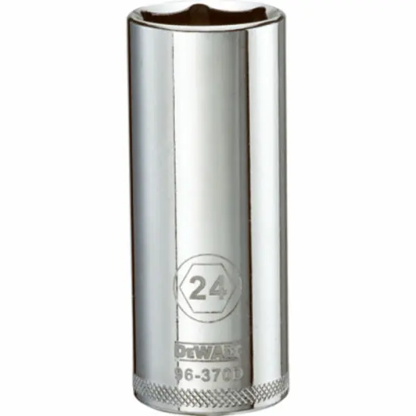 DeWalt DWMT96370OSP Chrome Vanadium Deep Metric Socket 1/2" Drive 24mm