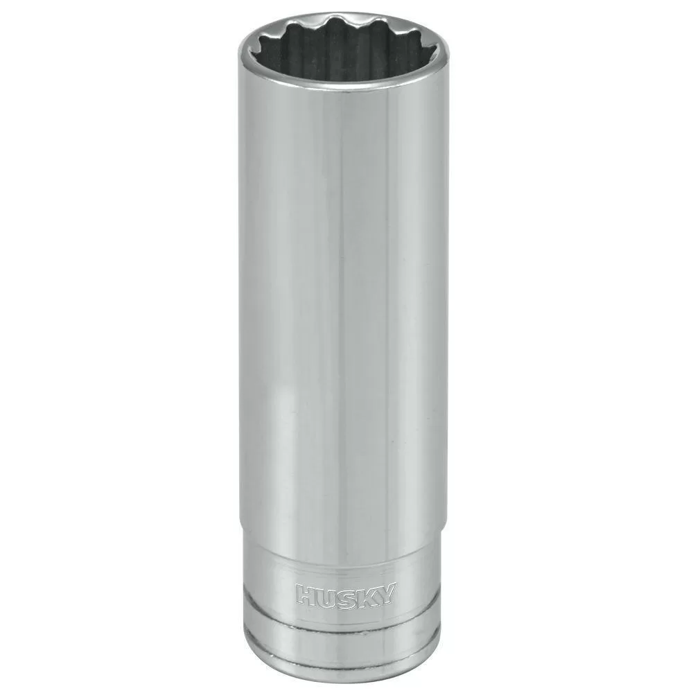 Husky 1/2 . Drive 5/8 . 12-Point SAE Deep Socket Precision Work