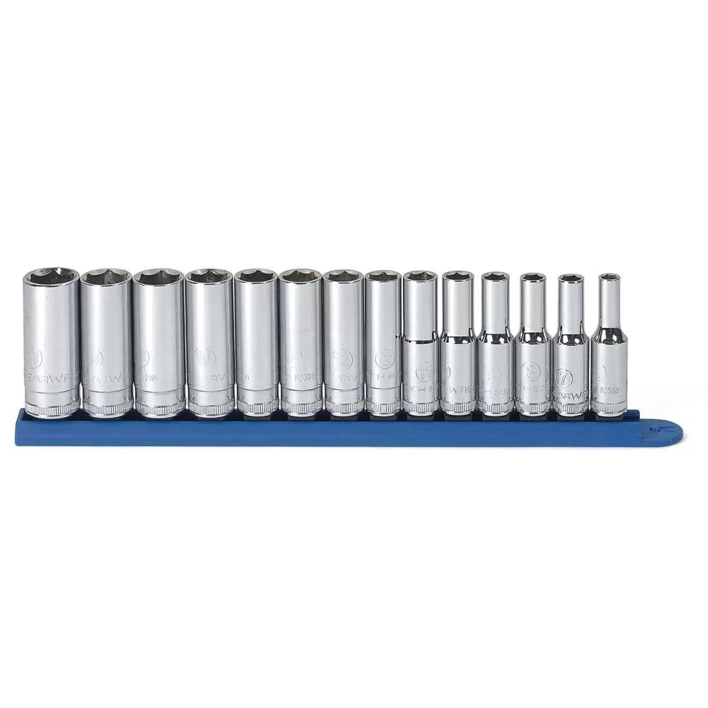 GEARWRENCH 3/8 . Drive Metric 6-Point Deep Socket Set 14-Piece