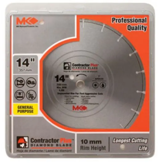 Continuous Rim Diamond Blade - Shop Construction Hand Tools MK Diamond