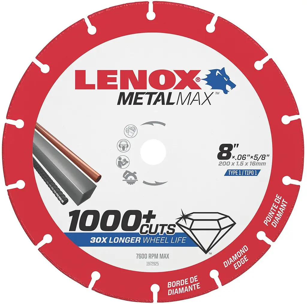 Lenox Metalmax Diamond Edge Cutoff Wheel - Online Store Purchase