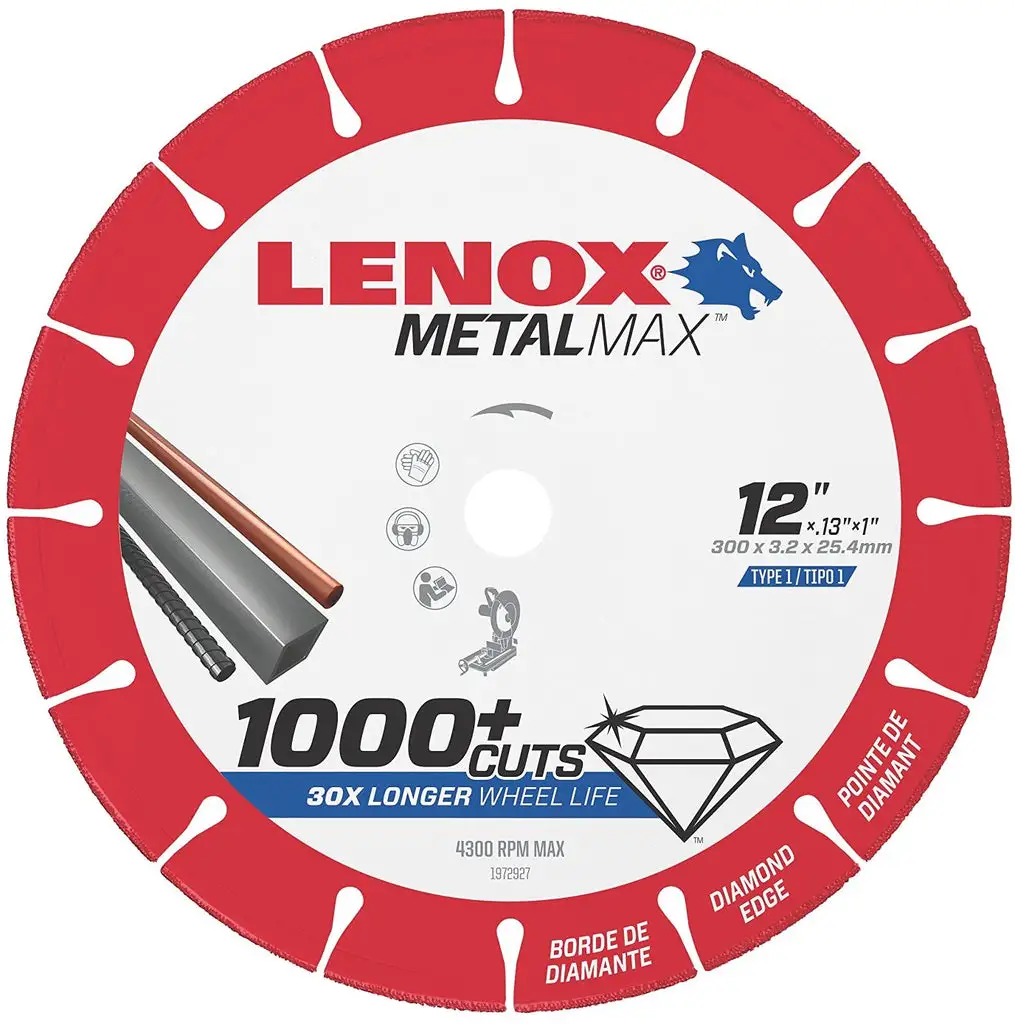 Metalmax Diamond Edge Cutoff Wheel On Sale - Heavy Duty Hand Tools Lenox