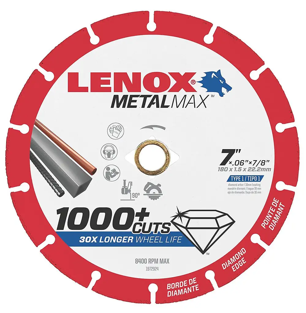 Metalmax Diamond Edge Cutoff Wheel - Shop Repair Hand Tools Lenox