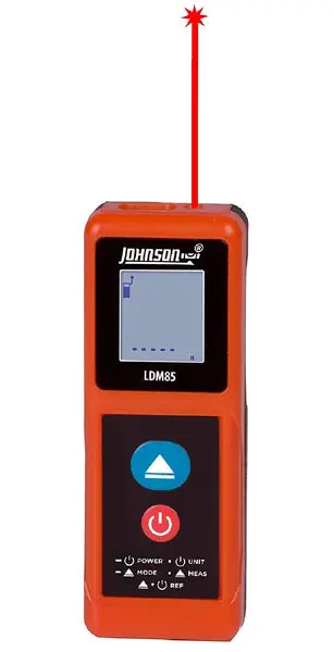 Johnson Level LDM85 85 Feet Laser Distance Meter Accurate Long-Distance Measurements