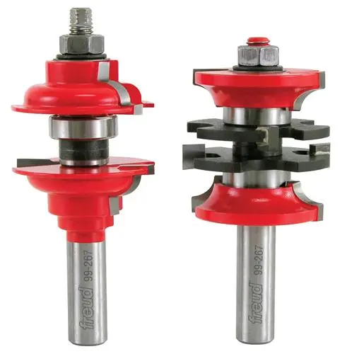 Freud 99-267 Two Piece Entry & Interior Door Router Bit Set Professional Use