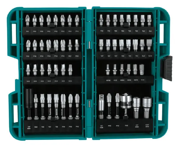 Makita E-01644 XPS 60-Piece Impact Bit Set Versatile Fastening