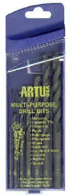 Multi-Purpose Drill Bit Set 7 Piece Wood Metal and Plastic